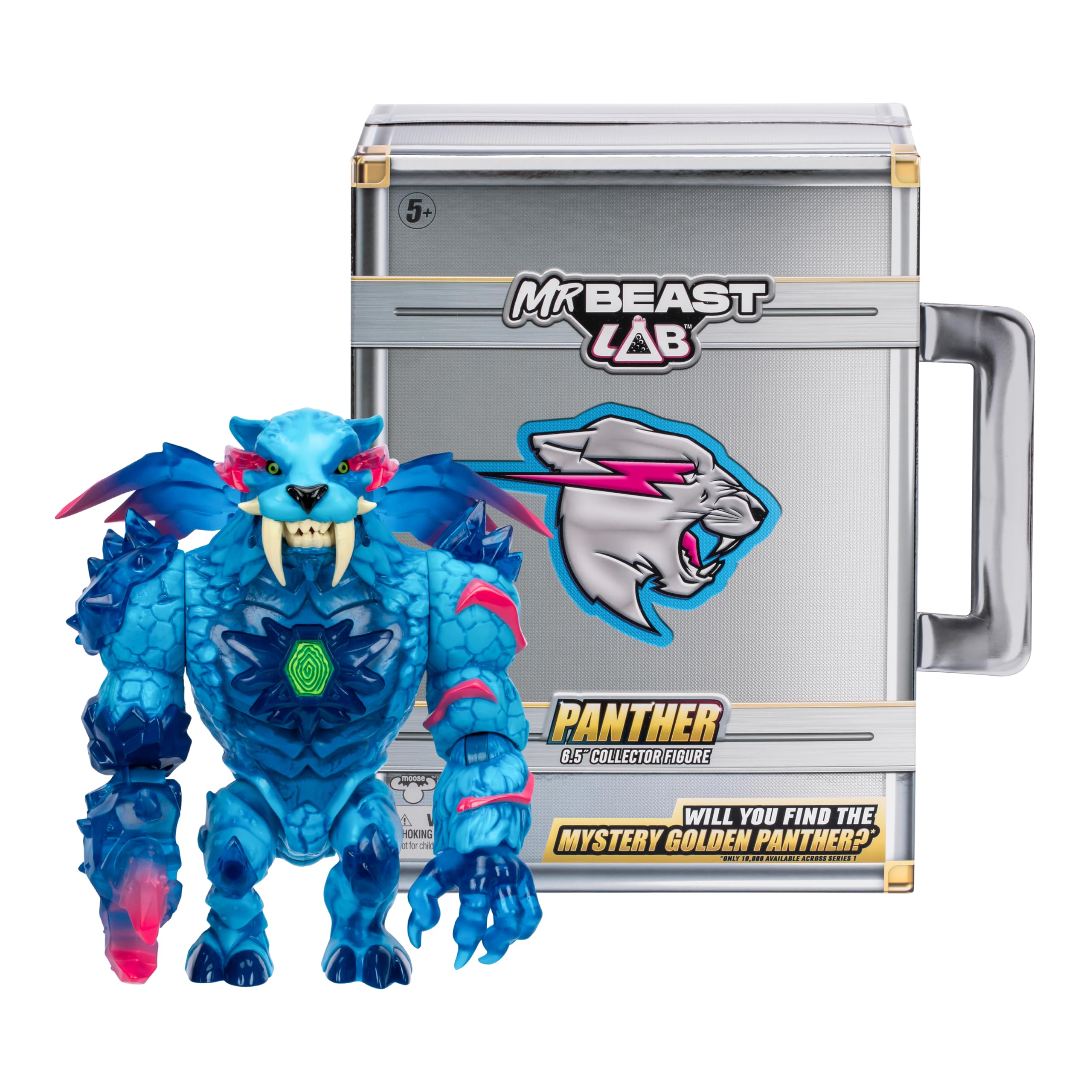 Amazon.com: MrBeast Lab Apex Beast Panther Collector Figure, 6.25